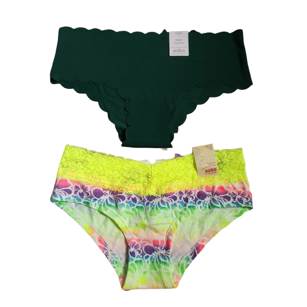 Two Pairs of Small Hipster Panties
